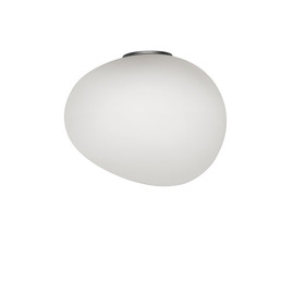 Gregg Grande Semi 2 H39 biały, grafit szary - Foscarini - lampa ścienna