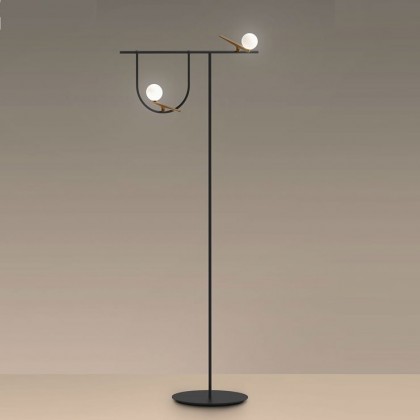 Yanzi H178 złoty, czarny - Artemide - lampa stojąca - 1102010A - tanio - promocja - sklep
