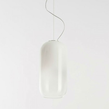 Gople Mini Ø14.5 biały dym - Artemide - lampa wisząca - 1406020A - tanio - promocja - sklep