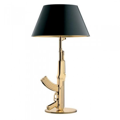 Table Gun H92 czerni, złota - Flos - lampa biurkowa -F2954000 - tanio - promocja - sklep