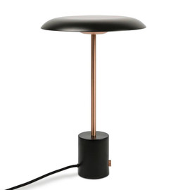 Hoshi H40 czarny, miedź - Faro - lampa biurkowa