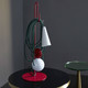 Filo Emerald King H58 szary, czerwony, zielony - Foscarini - lampa biurkowa -FN289001_08 - tanio - promocja - sklep Foscarini FN289001_08 online