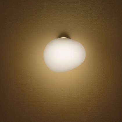 Gregg Grande Semi 2 H39 biały, złoty - Foscarini - lampa ścienna - FN16801512G_10 - tanio - promocja - sklep