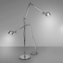 Tolomeo Floor H112-226 aluminium - Artemide - lampa biurkowa
