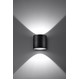 Kinkiet ORBIS 1 Czarny - Sollux - SL.0048 - tanio - promocja - sklep SOLLUX LIGHTING SL.0048 online
