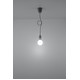Lampa wisząca DIEGO 1 szara - Sollux - SL.0575 - tanio - promocja - sklep SOLLUX LIGHTING SL.0575 online
