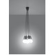 Lampa wisząca DIEGO 5 szara - Sollux - SL.0577 - tanio - promocja - sklep SOLLUX LIGHTING SL.0577 online