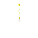 Lampa wisząca DIEGO 1 żółta - Sollux