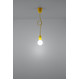 Lampa wisząca DIEGO 1 żółta - Sollux - SL.0578 - tanio - promocja - sklep SOLLUX LIGHTING SL.0578 online