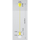 Lampa wisząca DIEGO 1 żółta - Sollux - SL.0578 - tanio - promocja - sklep SOLLUX LIGHTING SL.0578 online