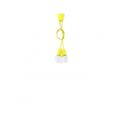 Lampa wisząca DIEGO 3 żółta - Sollux - SL.0579 - tanio - promocja - sklep