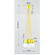 Lampa wisząca DIEGO 5 żółta - Sollux - SL.0580 - tanio - promocja - sklep SOLLUX LIGHTING SL.0580 online
