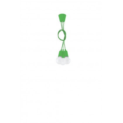 Lampa wisząca DIEGO 3 zielony - Sollux -SL.0582 - tanio - promocja - sklep
