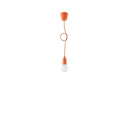 Lampa wisząca DIEGO 1 pomarańczowy - Sollux - SL.0584 - tanio - promocja - sklep