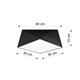 Plafon HEXA 35 czarny - Sollux - SL.0690 - tanio - promocja - sklep SOLLUX LIGHTING SL.0690 online