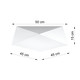 Plafon HEXA 45 biały - Sollux - SL.0692 - tanio - promocja - sklep SOLLUX LIGHTING SL.0692 online