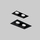 Karo Mini Double czarny - XAL - oprawa wpuszczana - 048-4322438M - tanio - promocja - sklep XAL 048-4322438M online