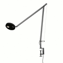 Demetra ciemny szary - Artemide - lampa biurkowa z klipsem