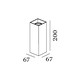 Box Mini 2.0 aluminium - Wever & Ducré - kinkiet - 301120L0 - tanio - promocja - sklep Wever & Ducre 301120L0 online