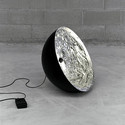 Stchu-moon 01 srebrny - Catellani & Smith - lampa podłogowa