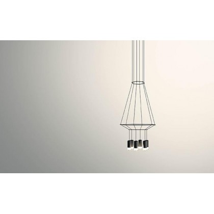 Wireflow 0308 czarny - Vibia - lampa wisząca - 030804/1A - tanio - promocja - sklep