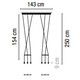 Wireflow Lineal 0338 czarny - Vibia - lampa wisząca - 033804/1B - tanio - promocja - sklep Vibia 033804/1B online