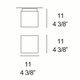 Cubi 11 biały - Leucos - kinkiet - 0001712 - tanio - promocja - sklep Leucos 0001712 online